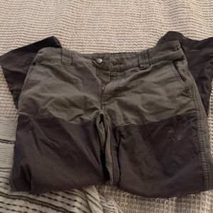 Men's Cargo Pants in Two-Tone Gray and Black